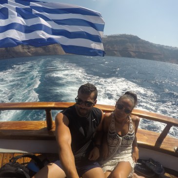 En el catamarán... camino a la Caldera